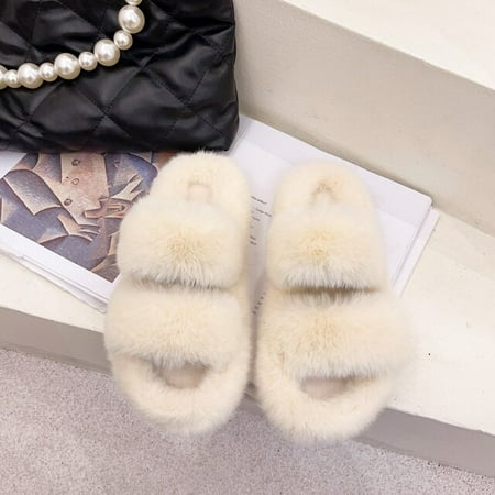 PIKADINGNIS Winter New Leisure Faux Fur Ladies Slippers Fashion Band Fuzzy Women Fluffy Slippers Bedroom Flat Girls Plush Shoes
PIKADINGNIS Winter New Leisure Faux Fur Ladies Slippers Fashion Band Fuzzy Women Fluffy Slippers Bedroom Flat Girls Plush Shoes