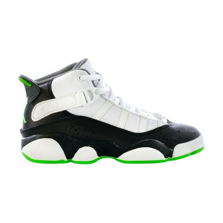 Little Kid s Jordan 6 Rings White/Green Strike-Black (323432 130) - 13