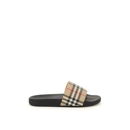 Burberry Tartan Rubber Slides Women