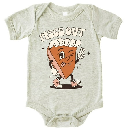 Peace Out Pie Funny Fall Shirts and Bodysuits for Infant Baby and Toddler Girls Natural Heather Bodysuit 6 Months
Peace Out Pie Funny Fall Shirts and Bodysuits for Infant Baby and Toddler Girls Natural Heather Bodysuit 6 Months
