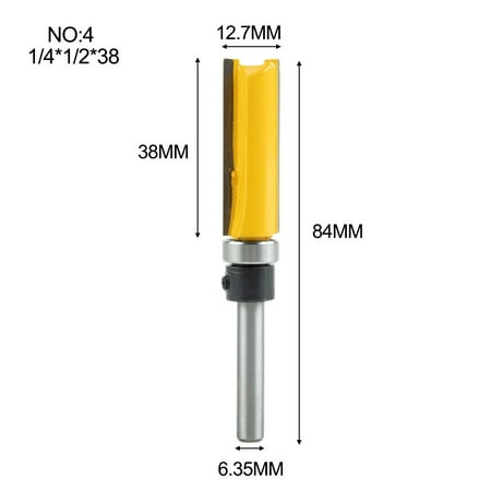 1/4 Shank Straight Edge Trimming Router Bit Cleaning Flush Trim Milling Cutter
1/4 Shank Straight Edge Trimming Router Bit Cleaning Flush Trim Milling Cutter