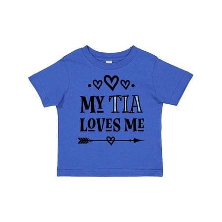 Inktastic My Tia Loves Me Childs Gift Toddler Toddler Girl T-Shirt