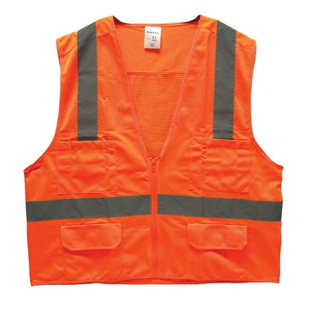 TruForce™ Class 2 Surveyor s Safety Vest Orange Medium (34 Units)