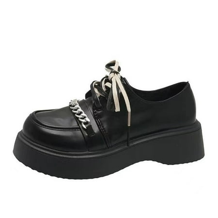 Fesfesfes Platform Shoes for Women Round-toe Pearl Retro Mary Shoes For Women Lace Up Faux-Leather Shoes 7(39)
Fesfesfes Platform Shoes for Women Round-toe Pearl Retro Mary Shoes For Women Lace Up Faux-Leather Shoes 7(39)