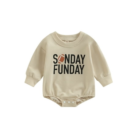 Infant Boys Girls Sweatshirt Playsuit Spring Fall Rugby Letter Print Round Neck Long Sleeve Romper
Infant Boys Girls Sweatshirt Playsuit Spring Fall Rugby Letter Print Round Neck Long Sleeve Romper