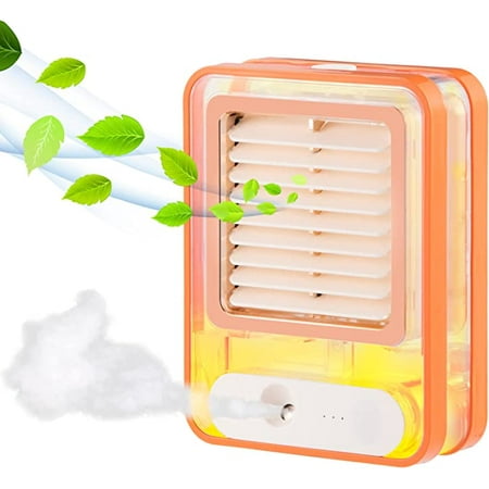 Small Desk Fan with Mist Spray LED Night Light Electric Battery Operated Water Misting Fan USB Rechargeable Portable Quiet Mini Desktop Table Cooling Fan with Mister for Office Camping Indoor Outdoor
Small Desk Fan with Mist Spray LED Night Light Electric Battery Operated Water Misting Fan USB Rechargeable Portable Quiet Mini Desktop Table Cooling Fan with Mister for Office Camping Indoor Outdoor