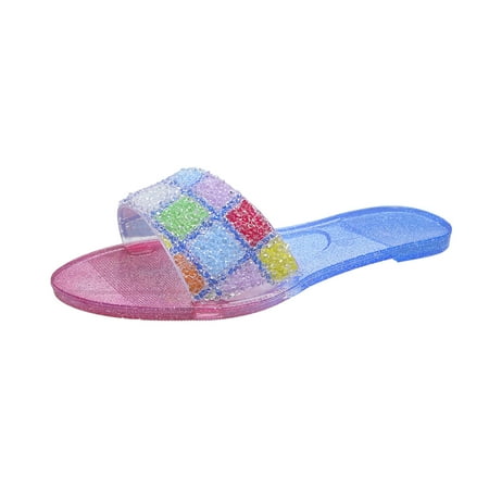 Daznico Womens Sandals Ladies Color Blocking Transparent Flat Bottom Casual Beach Slippers ( Blue 6.5 )
Daznico Womens Sandals Ladies Color Blocking Transparent Flat Bottom Casual Beach Slippers ( Blue 6.5 )