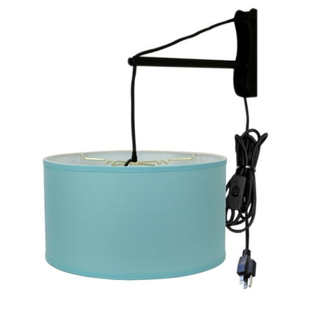 MAST Plug-In Wall Mount Pendant 1 Light Black Cord/Arm Island Paridise Blue Shade 18x18x10
MAST Plug-In Wall Mount Pendant 1 Light Black Cord/Arm Island Paridise Blue Shade 18x18x10