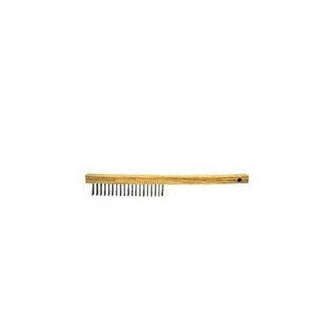 Weiler 804-25154 Economy Hand Wire Scratch Brush-.01 Stainless Fill