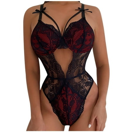 JeashCHAT Plus Size Lingerie for Women Sexy V Neck Lingerie Lace Hollow Out Sleepwear Sling Underwear Jumpsuit+Underpants SuitSuit
JeashCHAT Plus Size Lingerie for Women Sexy V Neck Lingerie Lace Hollow Out Sleepwear Sling Underwear Jumpsuit+Underpants SuitSuit