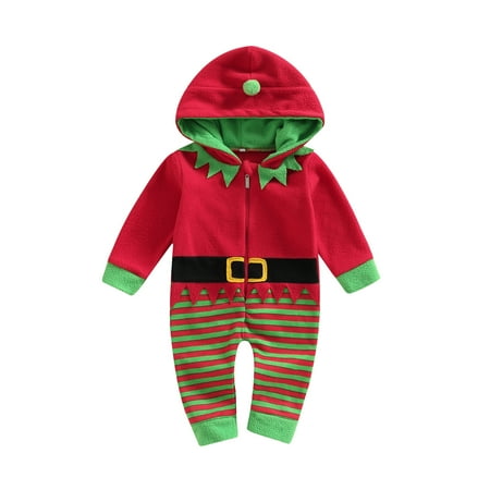 Meihuida Baby Girls Boys Christmas Romper Stripe Patchwork Hooded Long Sleeve Zipper-Up Jumpsuits Bodysuits
Meihuida Baby Girls Boys Christmas Romper Stripe Patchwork Hooded Long Sleeve Zipper-Up Jumpsuits Bodysuits