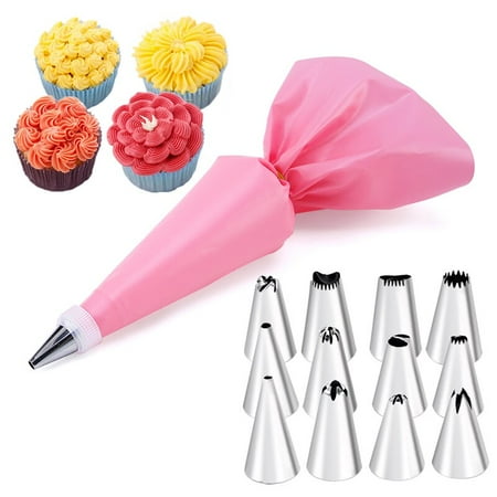 14pcs Set Accessories for Cake Decorating Pastry Bag Kitchen Bakery Confectionery Equipment Cream Nozzle Pastry Tools
14pcs Set Accessories for Cake Decorating Pastry Bag Kitchen Bakery Confectionery Equipment Cream Nozzle Pastry Tools