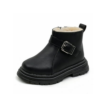 Daeful Children Booties Comfort Ankle Boots Side Zipper Winter Boot School Waterproof Non-Slip Casual Short Bootie Black with Plush Lined 3C
Daeful Children Booties Comfort Ankle Boots Side Zipper Winter Boot School Waterproof Non-Slip Casual Short Bootie Black with Plush Lined 3C