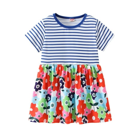 TANGNADE Toddler Baby Kids Girls Stripe Cartoon Floral Print Princess Dresses Clothes
TANGNADE Toddler Baby Kids Girls Stripe Cartoon Floral Print Princess Dresses Clothes