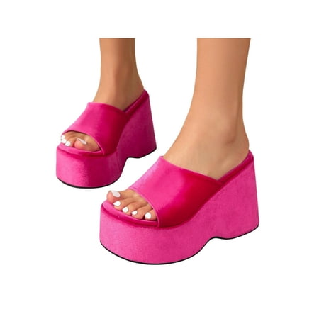Crocowalk Ladies Platform Sandals Slip On Slides Wedge Sandal Womens Slippers Indoor Outdoor Non-Slip Beach Pink 6
Crocowalk Ladies Platform Sandals Slip On Slides Wedge Sandal Womens Slippers Indoor Outdoor Non-Slip Beach Pink 6