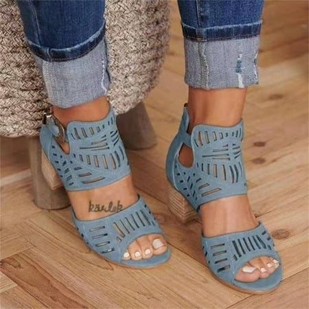 Cuoff Womens Sandals Heeled Dressy Hollow Out Fish Mouth Heels Fashion Chunky Block A Nkle Strap Pumps Casual Sandals Blue 9.5
Cuoff Womens Sandals Heeled Dressy Hollow Out Fish Mouth Heels Fashion Chunky Block A Nkle Strap Pumps Casual Sandals Blue 9.5