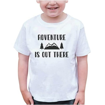 7 ate 9 Apparel Kids Adventure is Out There White T-Shirt