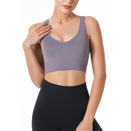 LAKIDAY Sports Bra for Women Padded Medium Support Criss Cross Strappy Bras Seamless High Impact Yoga Exercise Athletic Bras
LAKIDAY Sports Bra for Women Padded Medium Support Criss Cross Strappy Bras Seamless High Impact Yoga Exercise Athletic Bras