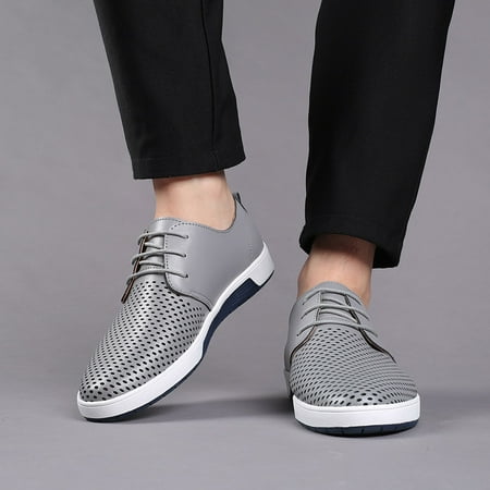Leather Shoes Summer Style Men s Breathable Comfortable Business Lace Up Leisure Hollow Solid Leather Shoes
Leather Shoes Summer Style Men s Breathable Comfortable Business Lace Up Leisure Hollow Solid Leather Shoes