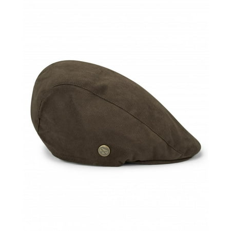 Hoggs of Fife Struther Waterproof Flat Cap Dark Green Small/Medium Green