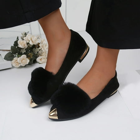Cathalem Womens Dresses Casual Shoes Ladies Fashion Solid Color Suede Pointed Shallow Mouth Comfortable Casual Flat Shoes Women Black 6.5
Cathalem Womens Dresses Casual Shoes Ladies Fashion Solid Color Suede Pointed Shallow Mouth Comfortable Casual Flat Shoes Women Black 6.5