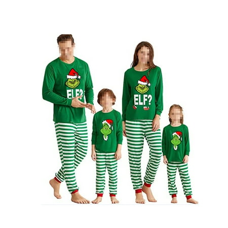 EYIIYE Christmas Family Matching Pajamas Set Xmas Elf Tops Striped Pants Sleepwear Nightwear
EYIIYE Christmas Family Matching Pajamas Set Xmas Elf Tops Striped Pants Sleepwear Nightwear