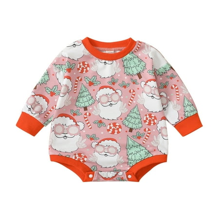 Meihuida Toddler Baby Rompers Santa Christmas Tree Print Casual Long Sleeve Jumpsuit
Meihuida Toddler Baby Rompers Santa Christmas Tree Print Casual Long Sleeve Jumpsuit