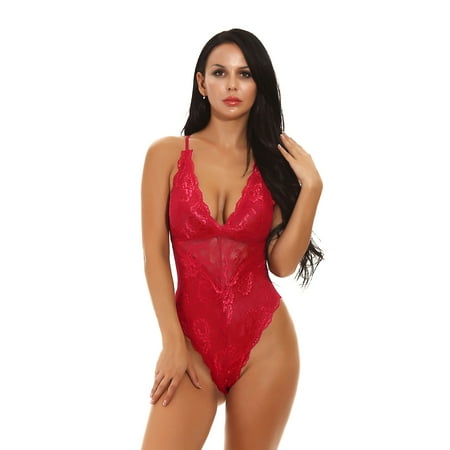 Basstop Womens Lace Bodysuit One Piece Babydoll Backless Teddy V Neck Lingerie Underwear
Basstop Womens Lace Bodysuit One Piece Babydoll Backless Teddy V Neck Lingerie Underwear