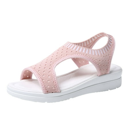 casual shoes for Women Women Ladies Breathable Comfort Hollow Out Casual Wedges Cloth Shoes Sandals Elasticated Open Toe Casual Sports Sandals cloth Dress Sandals for Women Pink
casual shoes for Women Women Ladies Breathable Comfort Hollow Out Casual Wedges Cloth Shoes Sandals Elasticated Open Toe Casual Sports Sandals cloth Dress Sandals for Women Pink
