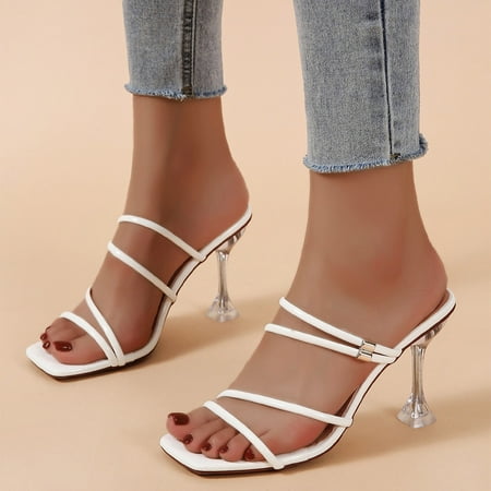 ZHELIYO Women s sandals Fashion Summer Women Sandals High Heels Party Square Toe Peep Toe Slip On Solid Color Simple Design Comfortable White 8
ZHELIYO Women s sandals Fashion Summer Women Sandals High Heels Party Square Toe Peep Toe Slip On Solid Color Simple Design Comfortable White 8