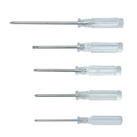 Romacci 5Pcs Mini Screwdriver Computer Tool Transparent Slotted Screwdriver Phillips Screwdriver
Romacci 5Pcs Mini Screwdriver Computer Tool Transparent Slotted Screwdriver Phillips Screwdriver