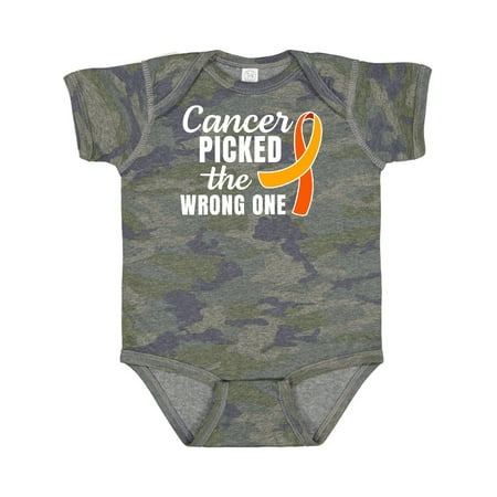 Inktastic Leukemia Awareness Cancer Picked the Wrong One Orange Ribbon Gift Baby Boy or Baby Girl Bodysuit
Inktastic Leukemia Awareness Cancer Picked the Wrong One Orange Ribbon Gift Baby Boy or Baby Girl Bodysuit