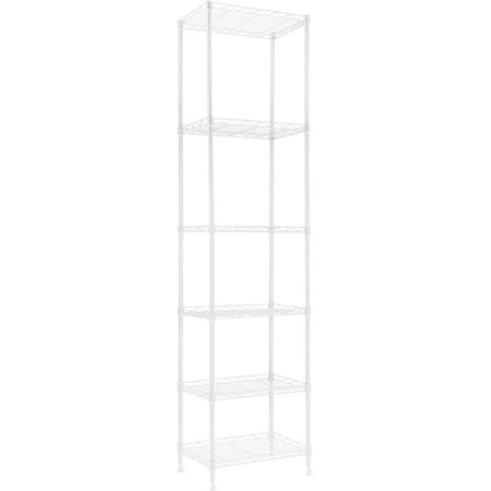YCH 6 Wire Shelving Steel Storage Rack Adjustable Unit Shelves for Laundry Bathroom Kitchen Pantry Closet (Black 16.8L x 11.7W x 63H)
YCH 6 Wire Shelving Steel Storage Rack Adjustable Unit Shelves for Laundry Bathroom Kitchen Pantry Closet (Black 16.8L x 11.7W x 63H)