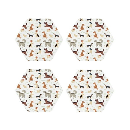 Drink Coasters Set of 4 Cute Dog Puppy outdoor Leather Coasters for Coffee Table Protector Heat Resistant Cute Coasters for Home Decor Housewarming Gifts Bar Kitchen 4 Inch Hexagon
Drink Coasters Set of 4 Cute Dog Puppy outdoor Leather Coasters for Coffee Table Protector Heat Resistant Cute Coasters for Home Decor Housewarming Gifts Bar Kitchen 4 Inch Hexagon