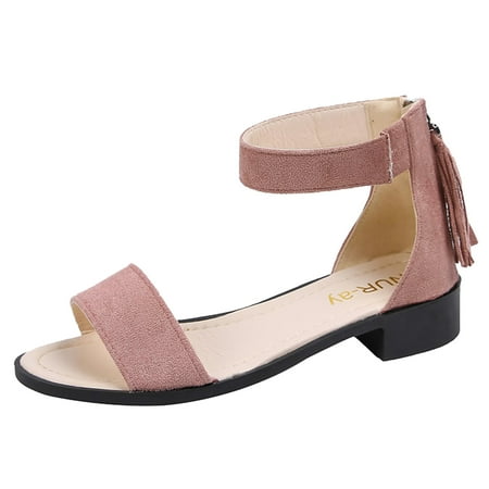 Ladies Fashion Solid Color Suede Open Toe Back Zipper Low Heel Roman Sandals Note Please Buy One Or Two Sizes Larger
Ladies Fashion Solid Color Suede Open Toe Back Zipper Low Heel Roman Sandals Note Please Buy One Or Two Sizes Larger