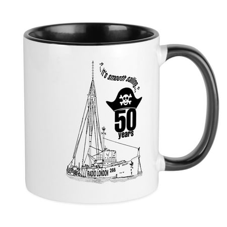 CafePress - Radio London 50Th Mug - Ceramic Coffee Tea Novelty Mug Cup 11 oz