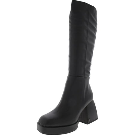 Circus by Sam Edelman Womens Kylie Faux Leather Block Heel Knee-High Boots