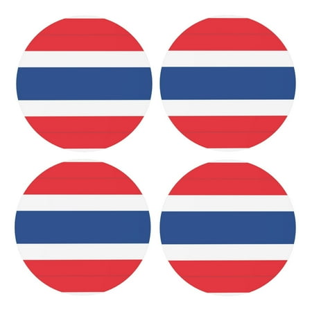 4 Piece Round Mdf Cork Coaster 3.9in Lightweight Durable Easy To Clean Coaster For Living Room Dining Room Bedroom Bathroom Thailand Flag
4 Piece Round Mdf Cork Coaster 3.9in Lightweight Durable Easy To Clean Coaster For Living Room Dining Room Bedroom Bathroom Thailand Flag