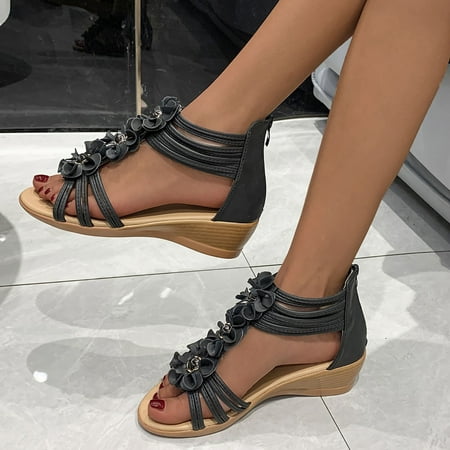 Christmas Sandals For Women Ladies Fashion Solid Wedges Casual Shoes Beach Bohemian Sandals
Christmas Sandals For Women Ladies Fashion Solid Wedges Casual Shoes Beach Bohemian Sandals