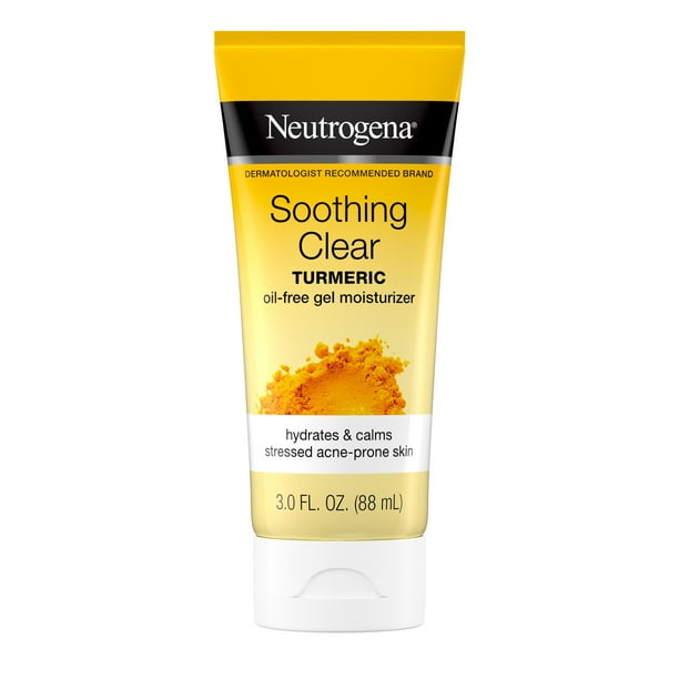 Neutrogena Soothing Clear Calming Turmeric Gel Moisturizer for Acne-Prone Skin, 3.0