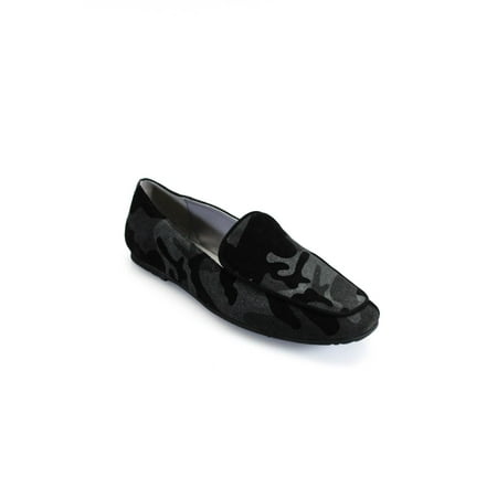 Pre-owned|Chocolat Blu Womens Suede Camouflage Loafers Gray Size 8