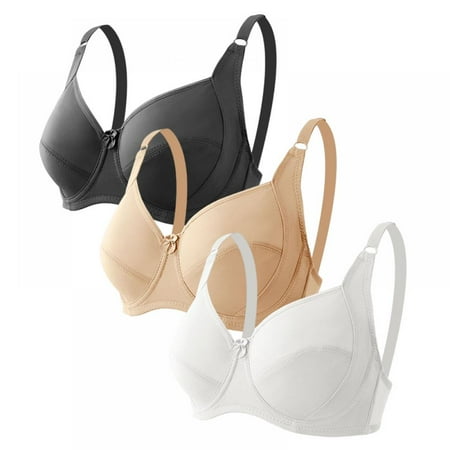Women s Large D-Cup Seamless Gathering Bra Solid Color Smooth Soft Breathable Chest Support Underwear Simple Daily Bralette Full Coverage T-Shirt Bra(3-Packs)
Women s Large D-Cup Seamless Gathering Bra Solid Color Smooth Soft Breathable Chest Support Underwear Simple Daily Bralette Full Coverage T-Shirt Bra(3-Packs)