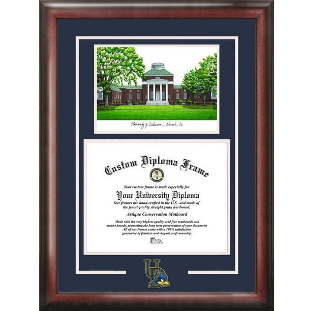 University Of Delaware 12 X 16 Spirit Graduate Diploma Frame Walmart Com Walmart Com