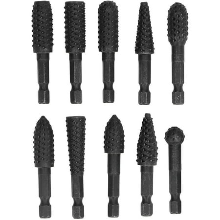 10Pcs Woodworking Grinding Drill 1/4in Hex Engraving File Burr Drill Bits Set
10Pcs Woodworking Grinding Drill 1/4in Hex Engraving File Burr Drill Bits Set