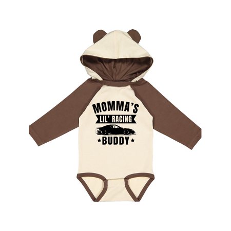 Inktastic Mommas Lil Racing Buddy Gift Baby Boy or Baby Girl Long Sleeve Bodysuit