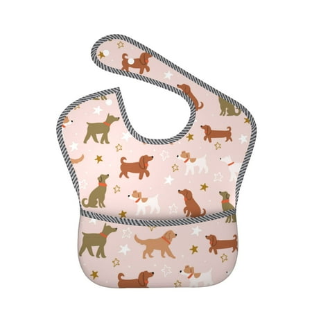 Bingfone Mess-Proof Baby Bib - Waterproof Bib for Baby Boy or Girl with Food Catcher Pocket Unisex-Star Cute Dog
Bingfone Mess-Proof Baby Bib - Waterproof Bib for Baby Boy or Girl with Food Catcher Pocket Unisex-Star Cute Dog