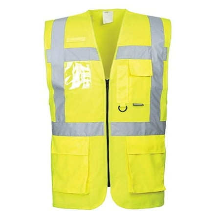 Portwest US476 Berlin Executive Safety Vest Yellow 4X-Large