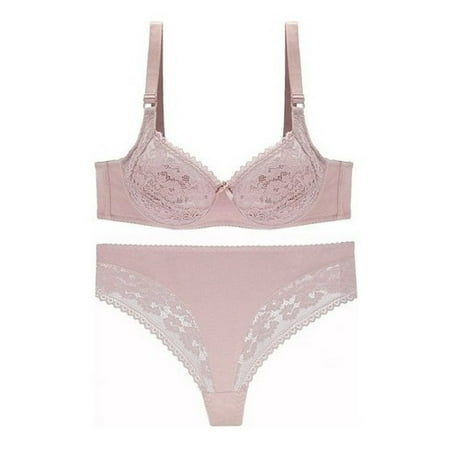 Conjunto Sujetador De Tanga Sexy De Talla Grande Para Mujer