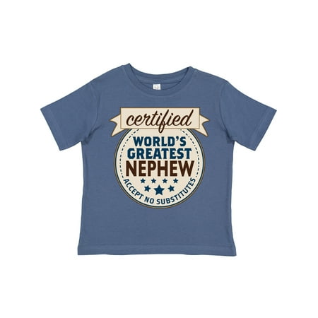Inktastic Certified World s Greatest Nephew Accept No Substitutes Gift Toddler Boy Girl T-Shirt
Inktastic Certified World s Greatest Nephew Accept No Substitutes Gift Toddler Boy Girl T-Shirt