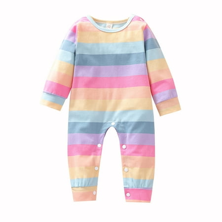 Honeeladyy Newborn Infant Baby Long Sleeve Striped Print Jumpsuit Romper Set Multicolor
Honeeladyy Newborn Infant Baby Long Sleeve Striped Print Jumpsuit Romper Set Multicolor